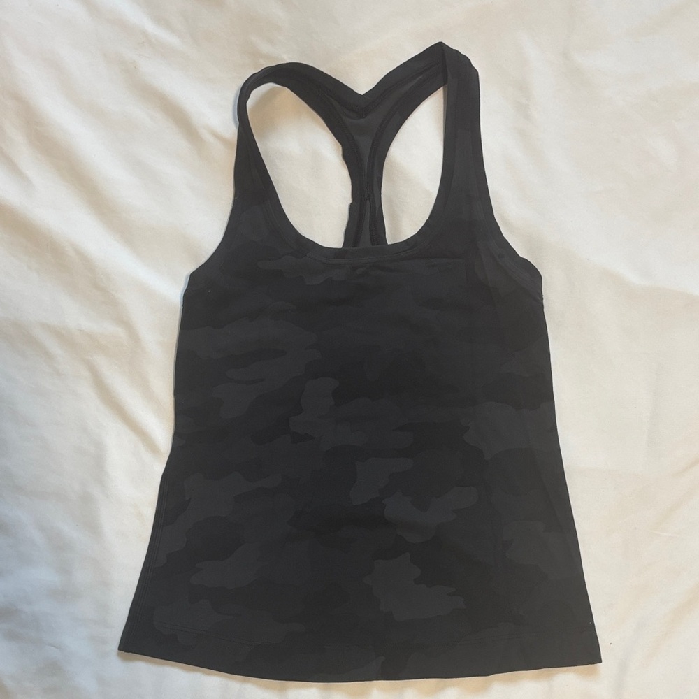 lululemon Black Camo Racerback Tank